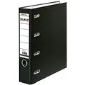 Falken Doppelordner Breit DIN A5 70 mm Schwarz 4 Ringe S70 Pappkarton, PP (Polypropylen) Querformat