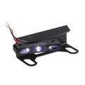 Universal LED Kennzeichenbeleuchtung für Motorräder Kennzeichenhalter Kennzeichenträger Nummernschild Halter Halteplatten schwarz neues Design