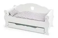 small foot Puppentagesbett aus Holz, inkl. Matratze, bunter Decke und Kissen, mit Schublade, ab 3 Jahren, 12024