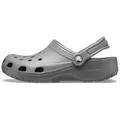 Crocs Classic Clog Sommerschuh, Gartenschuh, Poolslides, mit typischem Logo grau 38 EU