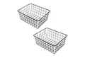 Spetebo Aufbewahrungskorb aus Metall 28 x 22 cm schwarz (Regal Gitterkorb, 1 St., Schrank Organizer), ideal für Regale und Schränke