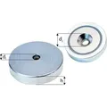 Neodym-Magnet-Flachgreifer mit Bohrung und 90°-Ansenkung Ø d: 20 mm