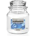 Yankee Candle - Duftkerze Mittleres Glas Soft Cotton 340 G, Weiß Kerze Duft Kerze