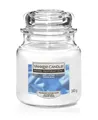 Yankee Candle Duftkerze Mittleres Glas Soft Cotton 340 g, weiß