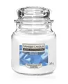 Yankee Candle Duftkerze Mittleres Glas Soft Cotton 340 g, weiß Kerze Duft Kerze