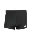 Adidas Men's 3 Stripes Swim Boxers, Black/White, M