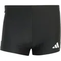 adidas Herren Badeshorts Badehose 3S BLD Boxer Badehose, Farbe:Schwarz, Artikel:-Black/White, Größe:6