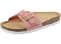 Rohde Damen Pantolette Leder Tieffußbett Schnalle Alba 5589, Größe:40 EU, Farbe:Pink