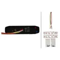 HELLA 2XD 014 562-811 LED-Blitz-Kennleuchte - BST-Slim - 12/24V - rot/blau - Anbau/geschraubt - glas