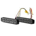 HELLA 2XD 014 562-811 LED-Blitz-Kennleuchte - BST-Slim - 12/24V - blau - Anbau/Schraubanschluss - Kabel: 250mm - Stecker: offene Kabelenden - Set