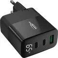 ANSMANN USB-Steckdosenadapter HOME CHARGER HC365PD, schwarz