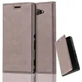 Cadorabo Hülle für Sony Xperia M2 / M2 AQUA Schutz Hülle in Braun Handyhülle Etui Case Cover Magnetverschluss
