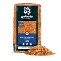 GALAMIO Holzhackschnitzel Orange Hackschnitzel Mulch Natur Wald Kiefer Pinus Sylvestris Garten Dekor Holz Häcksel Grob 5-60mm 60l x 39 Sack 2.340l / 1 Palette
