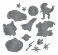 Step by Step Reflective Sticker-Set Black schwarz Neu