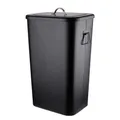 BUTLERS Mülleimer 41l Stahl Matte Optik -BINSTER- Abfalleimer für Küche, Bad | Mülltonne mit Deckel und Tragegriffen