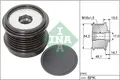 1x INA 535 0310 10 Generatorfreilauf für Ford FORD USA