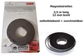 Magnetband Magnetklebeband Magnet Klebeband Magnetstreifen selbstklebend 2,5 m