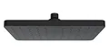 WENKO Automatic Clean Regenduschkopf, Anti-Kalk Funktion, eckiger Brausekopf mit automatischem Reinigungssystem, belebende Regenwasserdusche, Duschbrause 25 x 17 cm im Industrie-Flair, ABS Schwarz