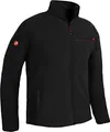 ACE Fleecejacke - warme und leichte Outdoor-Jacke aus Fleece für Herren - mit Reißverschluss und drei Taschen - Schwarz - S