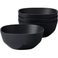 Mepal – Servierschale 4 Stück Silueta – Spülmaschinen- und mikrowellenfest – Salatschüssel – Tapas Teller – Geschirr – 250 ml – No... - Schwarz