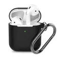 KeyBudz Kopfhörer-Schutzhülle Pod Skinz für AirPods mit Karabiner, stoßfest, kratzfest, inkl. Schlüsselanhänger