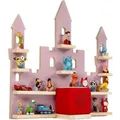 Tectake Wandregal Mylittlestory Princess Castle Für Bis Zu 22 Tonies In Märchenschlossoptik  Mit Magnetstreifen  15 50 x 59 x 58 cm Pink