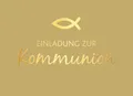 Kommunion - Einladungen - 5 Karten – 5 Umschläge – im Format 10,5 x 14,5 cm im T