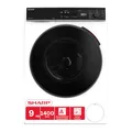 SHARP ES-WNFB914CWDA-DE Waschmaschine 9 kg, 1400 U/min, Energieklasse A, Inverter Motor, WiFi, AquaStop, Dampf-Funktion, LED-Display, Super Silent, BubbleDrum, Weiß