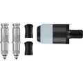 Schwalbe Ventilverlängerung Clik Valve mit Adapter DV (Größe One Size, silber)