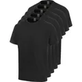 WÜRTH MODYF Arbeitsshirts für Herren im 5er Pack in Anthrazit - bequemes T-Shirt für Arbeit und Freizeit aus Baumwolle - in der Größe XS