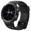 Spigen Rugged Armor Pro Hülle mit Armband Kompatibel mit Google Pixel Watch 3 41mm (2024) / 2 (2023) / 1 (2022) - Schwarz