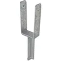 Alberts 216771 U-Pfostenträger | mit Betonanker aus T-Eisen | feuerverzinkt | lichte Breite 91 mm | Länge Betonanker 200 mm
