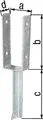 U-Pfostenträger ETA-10/0210 91x200x200x50mm TZN m.Betonanker a.T-Eisen GAH