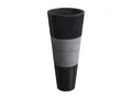 Vente-unique - Waschbecken mit Sockel aus Marmor Farbe Schwarz L 40 x T 40 x H 90 cm - PULOA