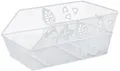 Basil Cento Flower Fahrradkorb – Hinterrad – Feste Montage – Weiß – 45×31×21 cm