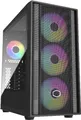Cooler Master MasterBox 600 - Mid tower - E-ATX - Seitenteil mit Fenster (gehärtetes Glas) - keine Spannungsversorgung (ATX) - Schwarz - USB/Audio (MB600-KGNN-S00)