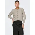 JDY Strickjacke JDYChloe (1-tlg) Plain/ohne Details grau XL (42)