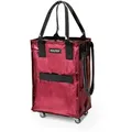 Shopper mit Rollen, small Hulken Bag Hulken dunkelrot, Designer Alex & Yoni Sheleq, 36x56x23 cm