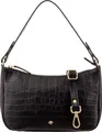 Prato Umhängetasche J159-KR-M Handtasche Damen Rindleder black