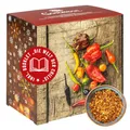 Corasol Premium Chili Adventskalender 2025 mit 24 geschroteten Chilisorten mit bis zu 1.5 Mio. Scoville, Geschenk-Idee für scharfe Männer (128 g)