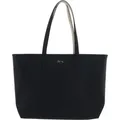 LACOSTE Schultertasche Shopper Anna Zipped Shopping Bag Noir Krema schwarz - Schwarz