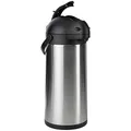 ONVAYA® Airpot Pumpkanne | Isolierkanne | Thermoskanne | Getränkespender | Edelstahl mattiert | Kaffeekanne | Doppelwandig (5 Liter)