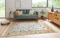 HANSE Home Teppich Orient Flowers, rechteckig, Höhe: 5 mm, Kurzflor mit Fransen, Orient, Wohnzimmer, Schlafzimmer, Esszimmer