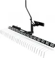Wiltec Vertikutierer 120 cm für Aufsitzmäher, Rasenlüfter mit Stahlfedern für Rasentraktor, Rasenvertikutierer zum Rasen lüften und als Moosentferner
