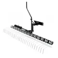 Wiltec Vertikutierer 120 cm für Aufsitzmäher, Rasenlüfter mit Stahlfedern für Rasentraktor, Rasenvertikutierer zum Rasen lüften und als Moosentferner