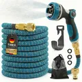 TIREX by xonic® Flexibler Gartenschlauch mit 10 verschiedenen Strahlarten – leichter Wasserschlauch flexibel mit 3-fach Latexkern – dehnbarer Flexschlauch / Gartenschlauch flexibel (Blau, 22,5m)