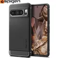 Handyhülle für Pixel 8 Pro Spigen Silikon Case Cover Futeral Hülle Etui Schwarz