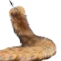 Analplug Fuchsschwanz Edelstahl Butt Plug mit Schweif SM Anal Spielzeug für BDSM Cosplay Paare Erotisches Anal Toy Sex Furry Tailplug Anal Sexspielzeug Anfänger für Frauen und Männer (L)