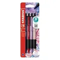 STABILO Kugelschreiber-Set pointball NatureCOLORS Wildflowers farbsortiert, Schreibfarbe: blau, 4 St.