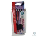 STABILO - Druck-Kugelschreiber - pointball NatureCOLORS Wildflower - 4er Pack -